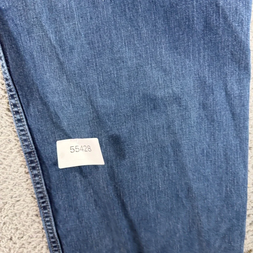 Levi's 569 Jeans Mens 40x28 Blue Cotton Denim Straight Whiskered Workwear Fadded